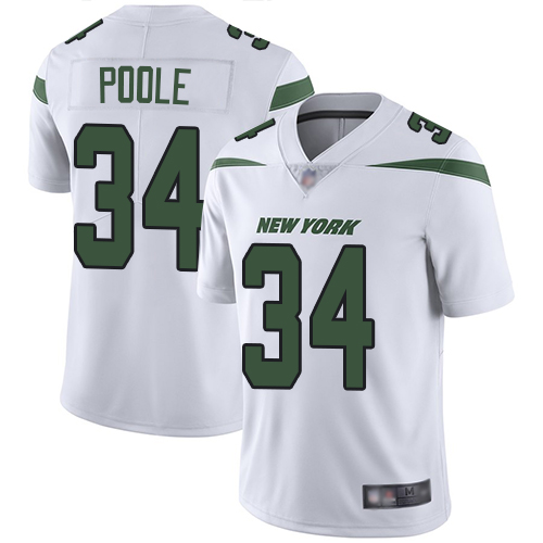New York Jets Limited White Men Brian Poole Road Jersey NFL Football #34 Vapor Untouchable->new york jets->NFL Jersey